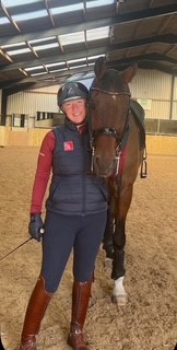 Steph Bradley riding Beau