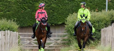 Horses And Riders In Hi Vis Hacking