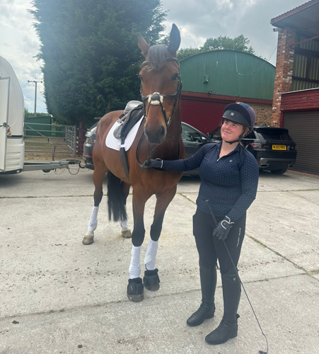 Madison Morris riding Zach